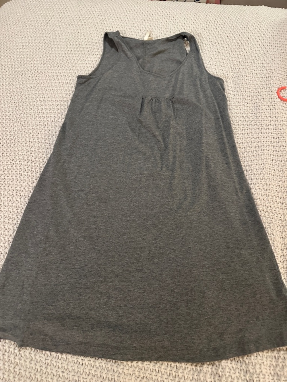Pull&Bear Heather Gray Sleeveless Knit Tank Dress